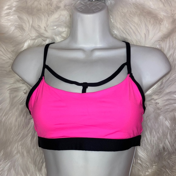PINK VS Ultimate Sports Bra Bralette Strappy Back Cage Top S - Picture 3 of 8